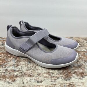 Vionic Jessica Mary Jane Shoes Women 7.5 Lilac Purple Hook Loop Comfort Orthotic